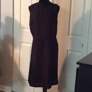 Polka dot dress Black w/ Fig
